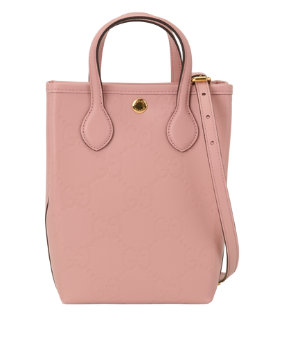 Super Mini Tote, &pound;450, Handbags, Pink, Leather, Front view